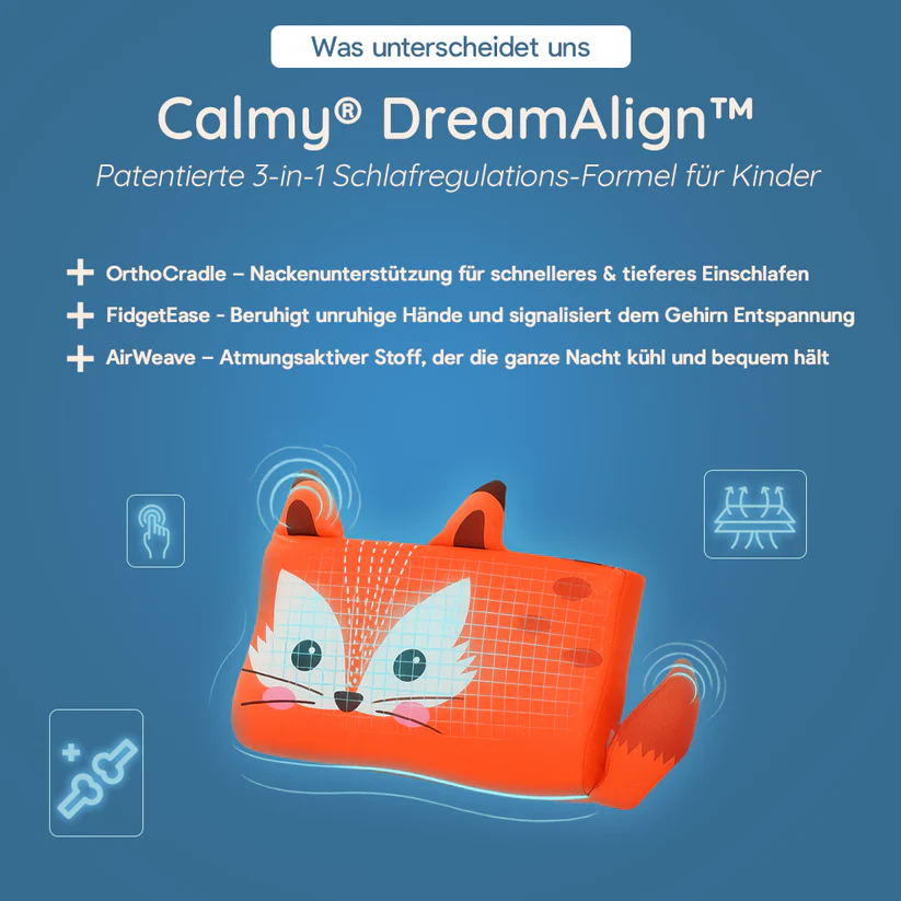 Calmly® - Das Kinderkissen für besseren und gesünderen Schlaf