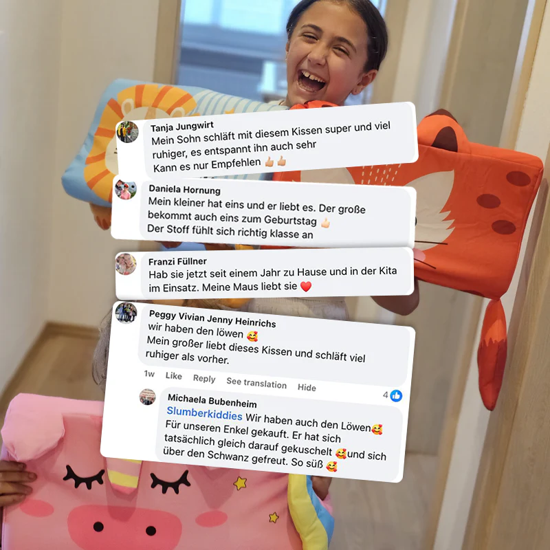 Calmly® - Das Kinderkissen für besseren und gesünderen Schlaf